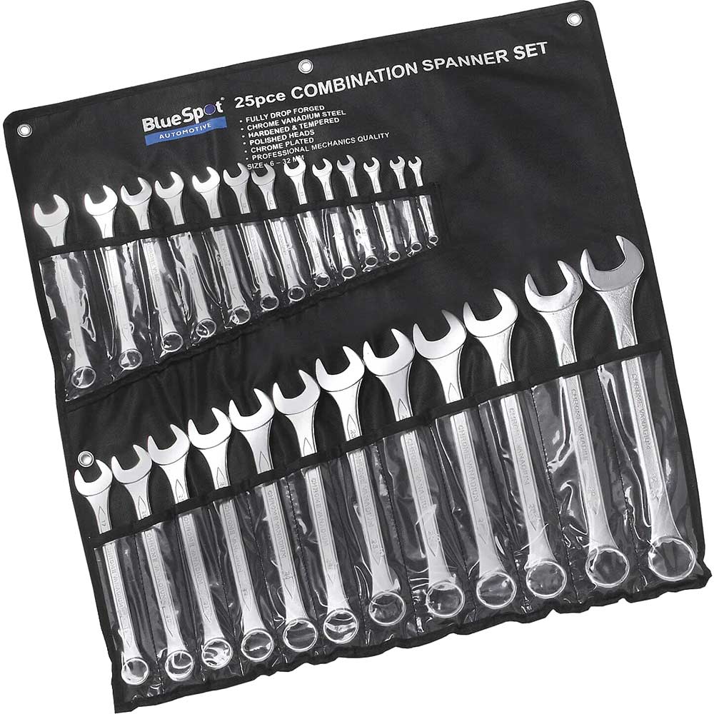 Image of BlueSpot 25 Piece Combination Spanner Set Metric