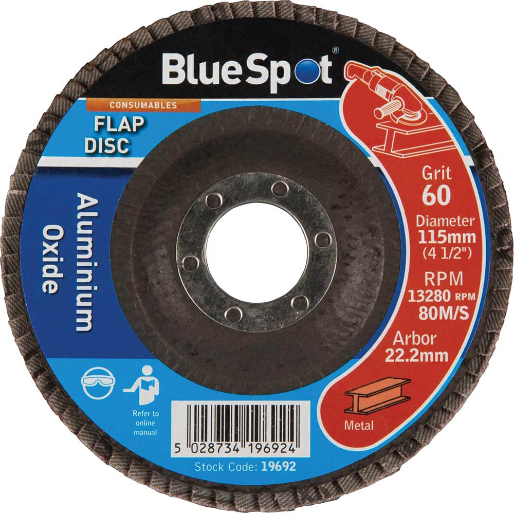 Image of BlueSpot Flap Disc 115mm 115mm 60g