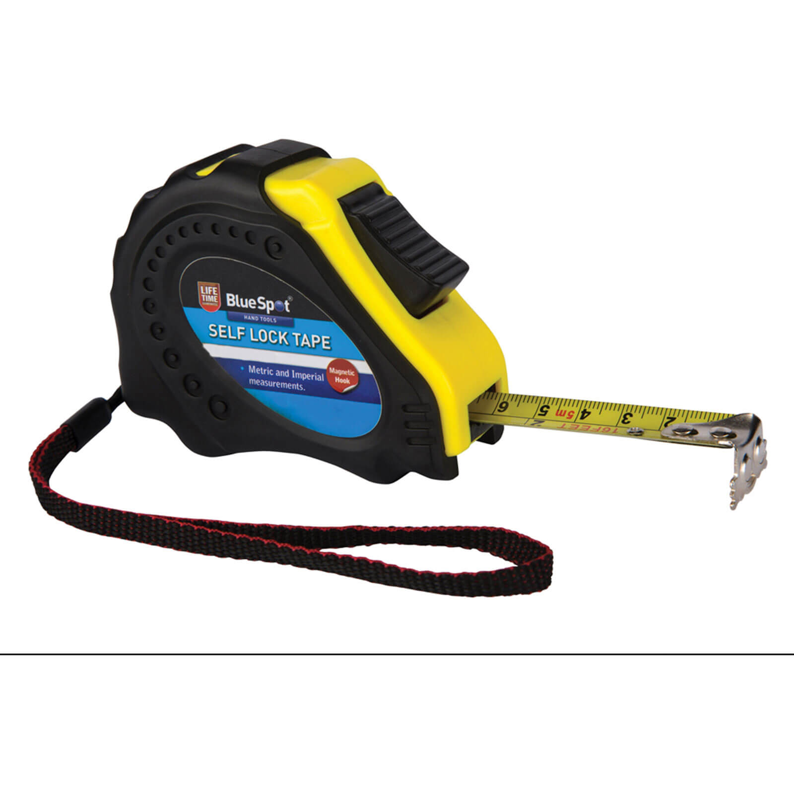 Image of BlueSpot Easy Read Magnetic Tape Measure Imperial & Metric 26ft / 7.5m