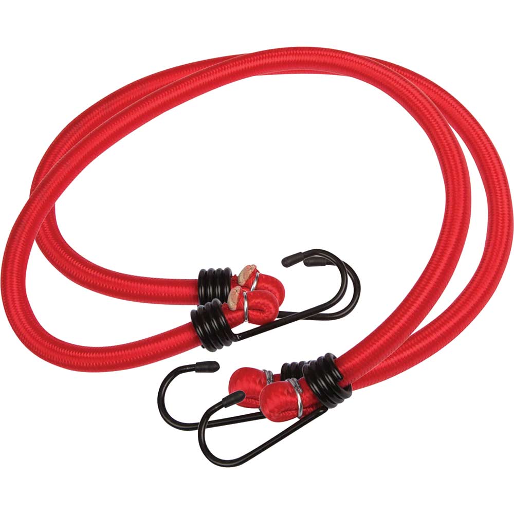 Image of BlueSpot Bungee Cords 600mm Red Pack of 2