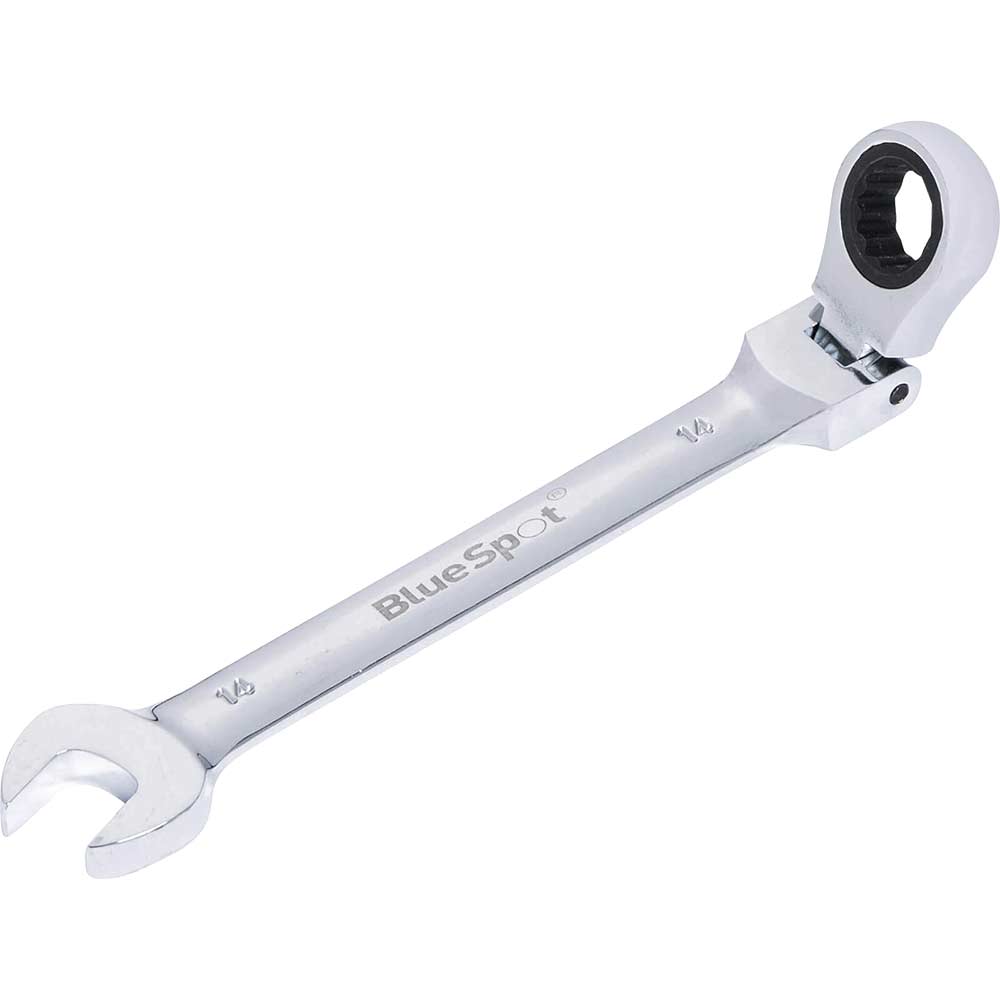 Bluespot Flexible Head Ratchet Spanner 14mm