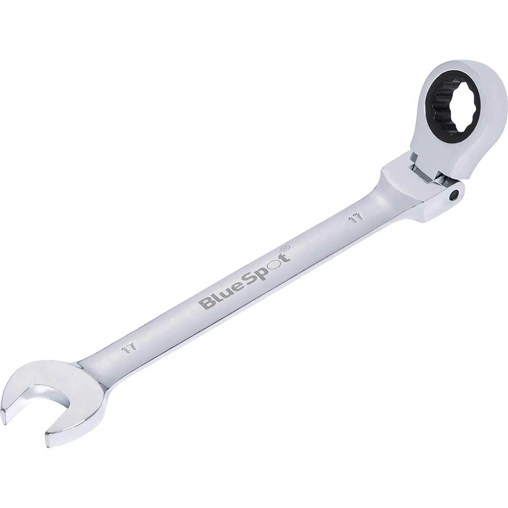 Bluespot Flexible Head Ratchet Spanner 17mm