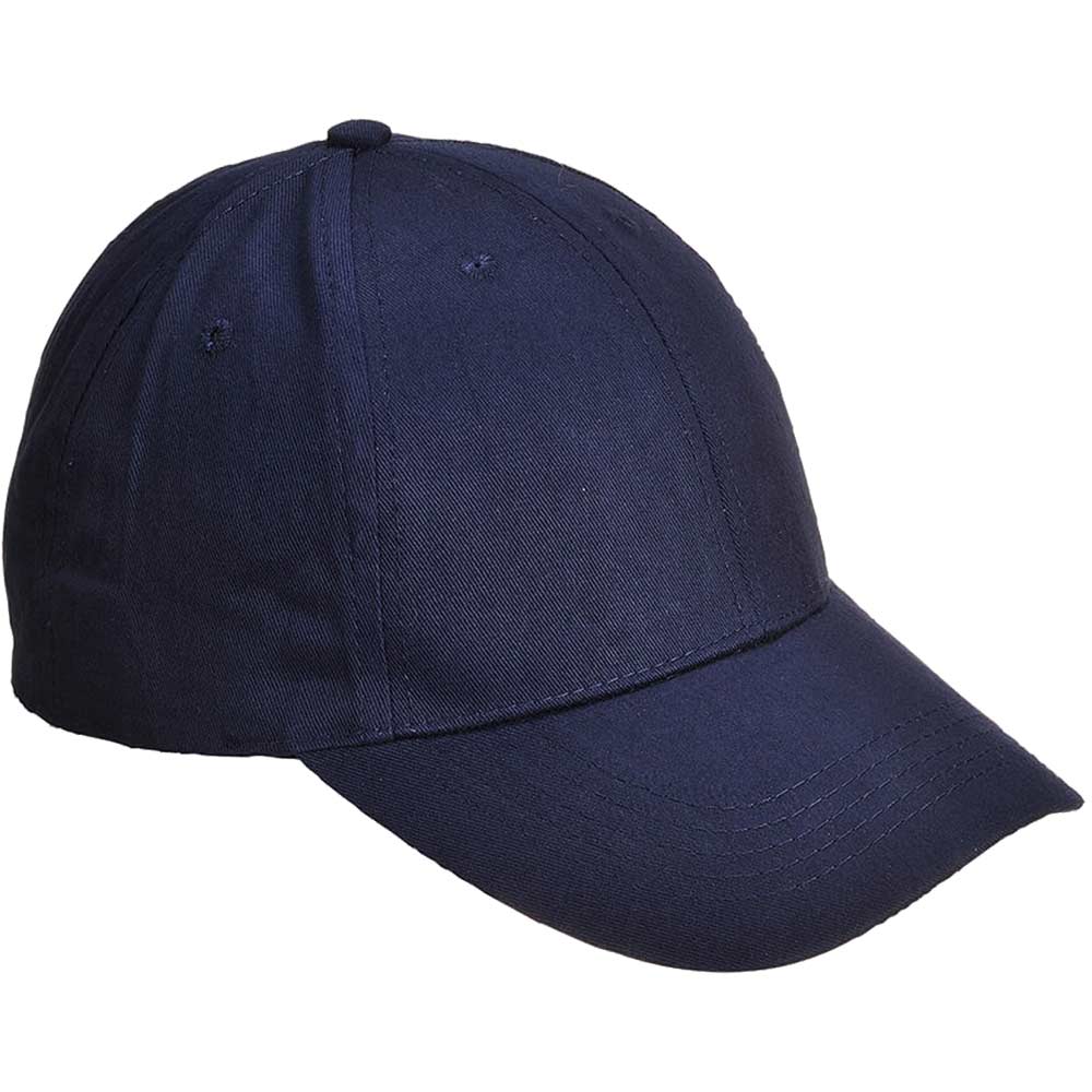 Portwest Six Panel Baseball Cap Navy One Size