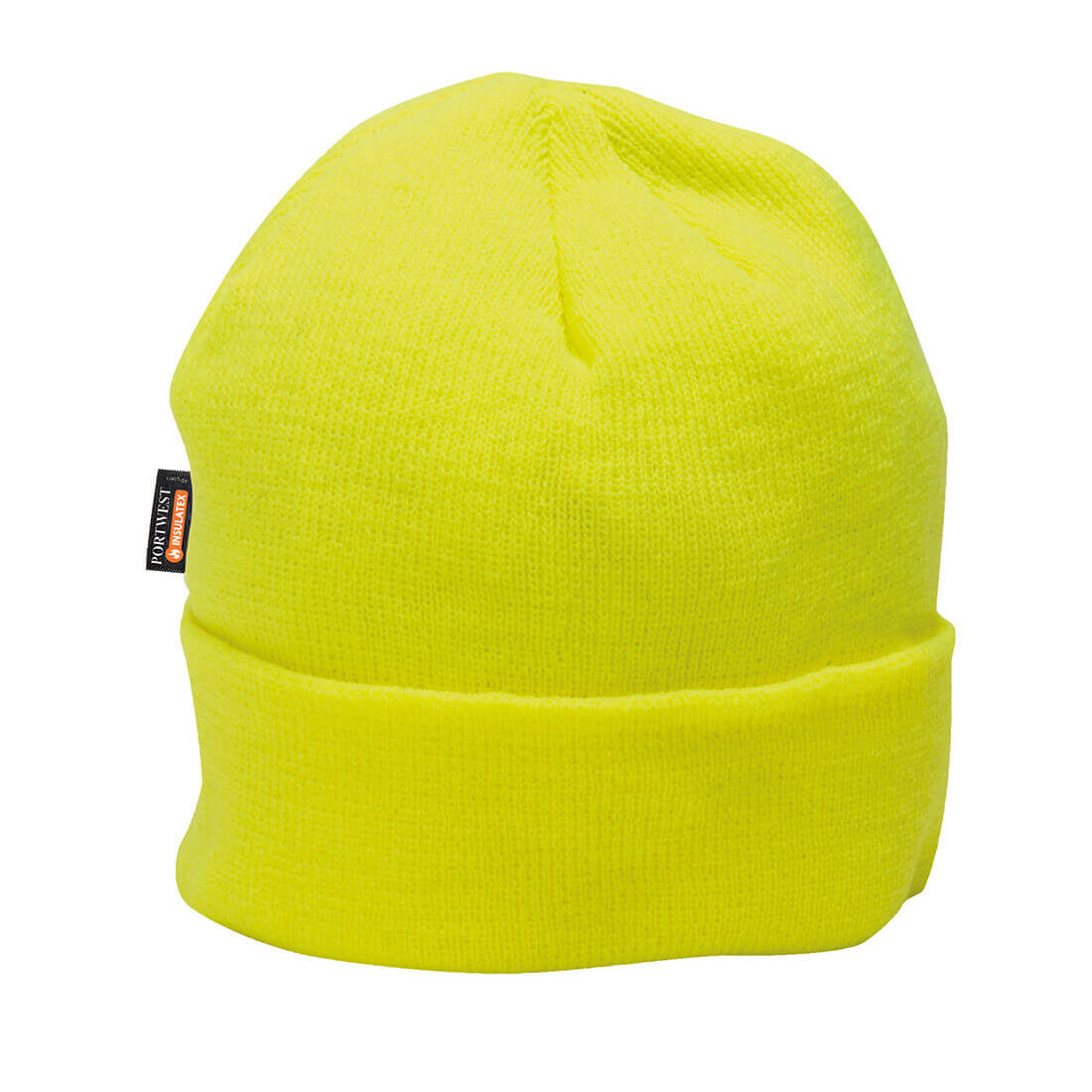 Image of Portwest Insulatex Lined Knit Hat Yellow One Size
