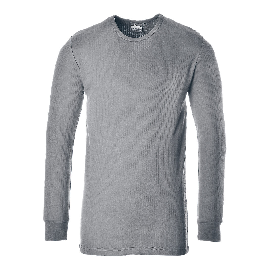 Image of Portwest Thermal Long Sleeve T Shirt Grey L