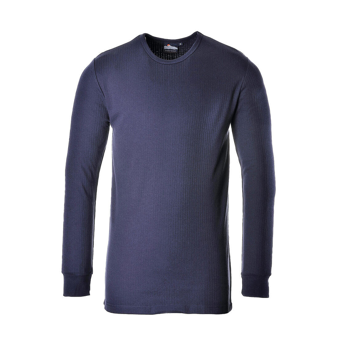 Image of Portwest Thermal Long Sleeve T Shirt Navy S