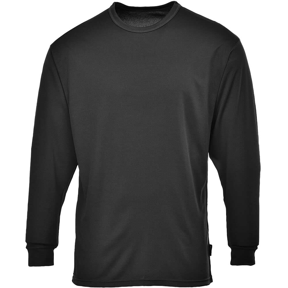 Portwest Long Sleeve Thermal Baselayer Top Black XL
