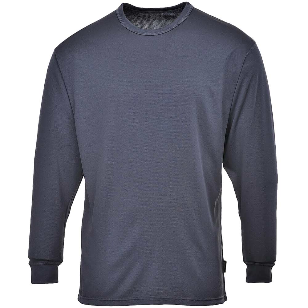 Portwest Long Sleeve Thermal Baselayer Top Charcoal S