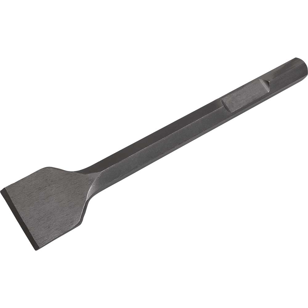 Image of Sealey Hex Shank Flat Chisel for Bosch and Makita Breakers 375mm 75mm