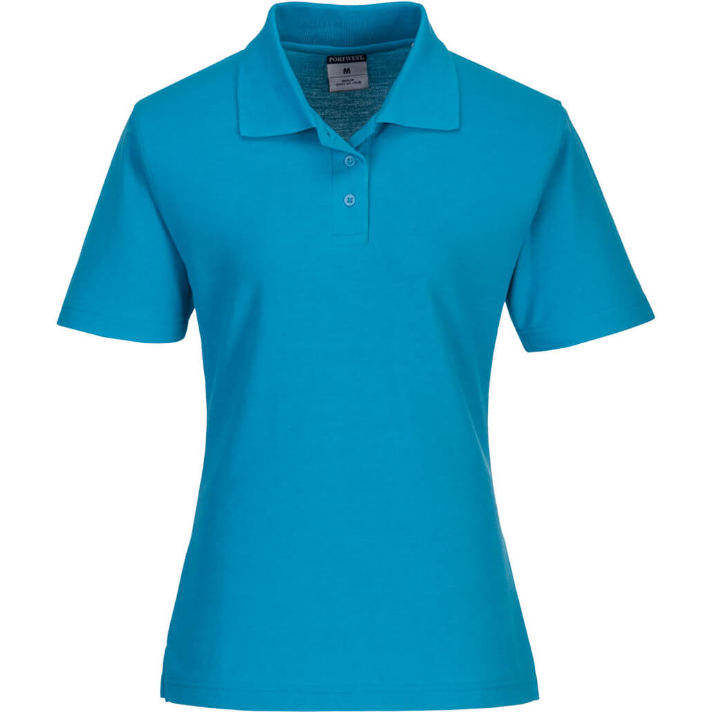 Image of Portwest Ladies Naples Polo Shirt Aqua XL