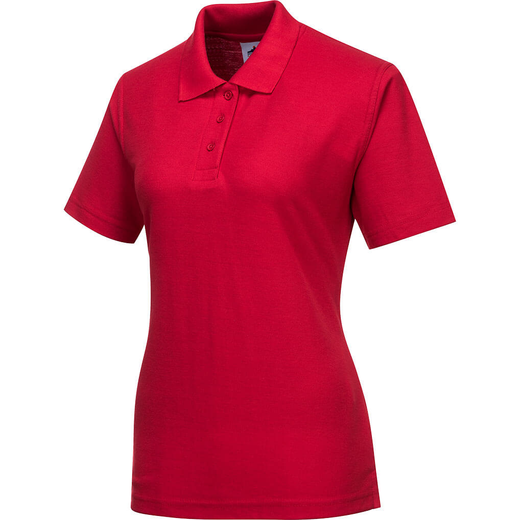 Image of Portwest Ladies Naples Polo Shirt Red L