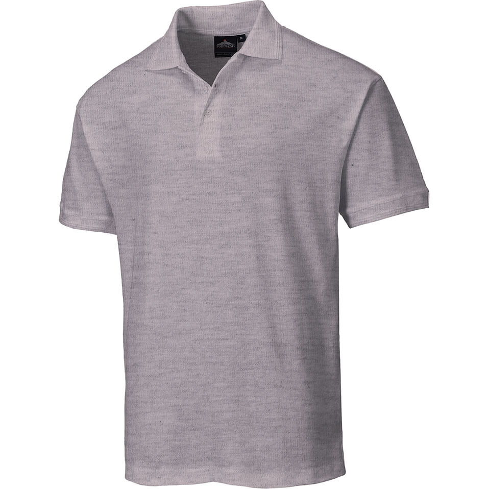 Image of Portwest Naples Polo Shirt Grey 3XL