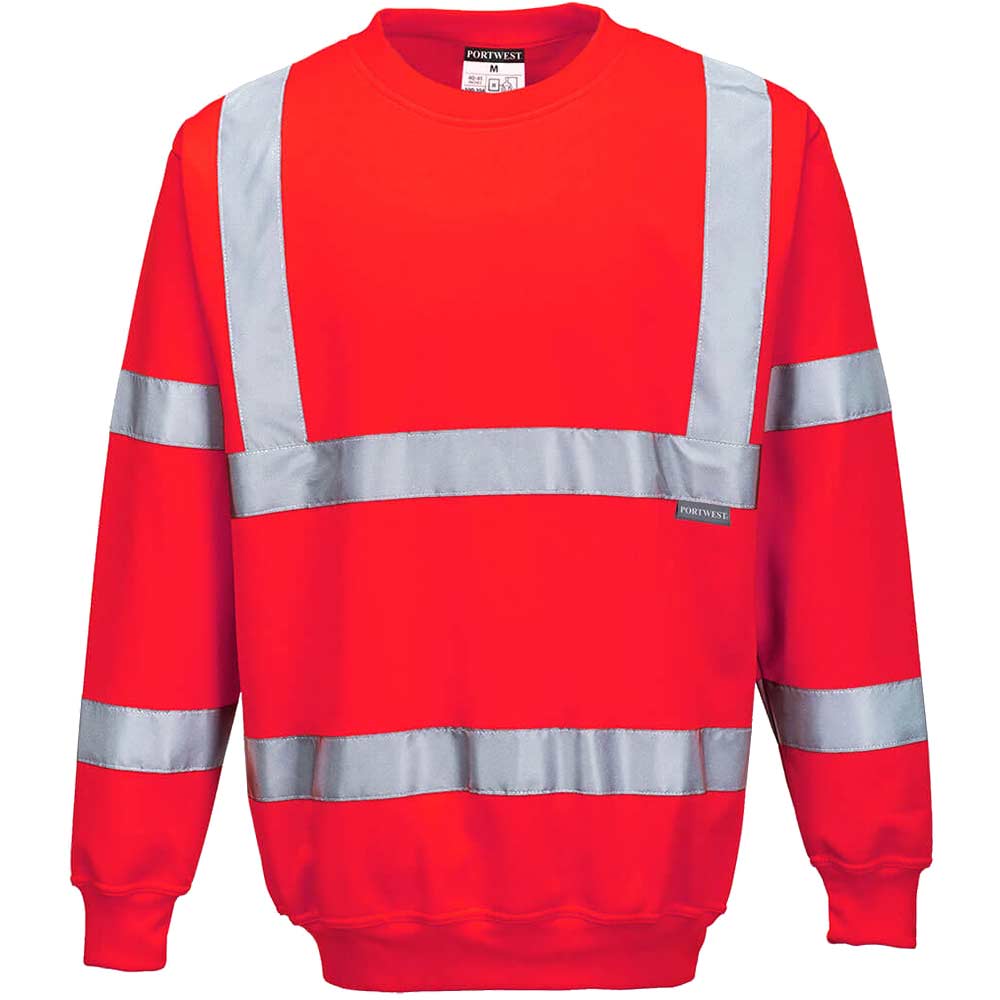 Portwest Class 3 Hi Vis Jumper Red L