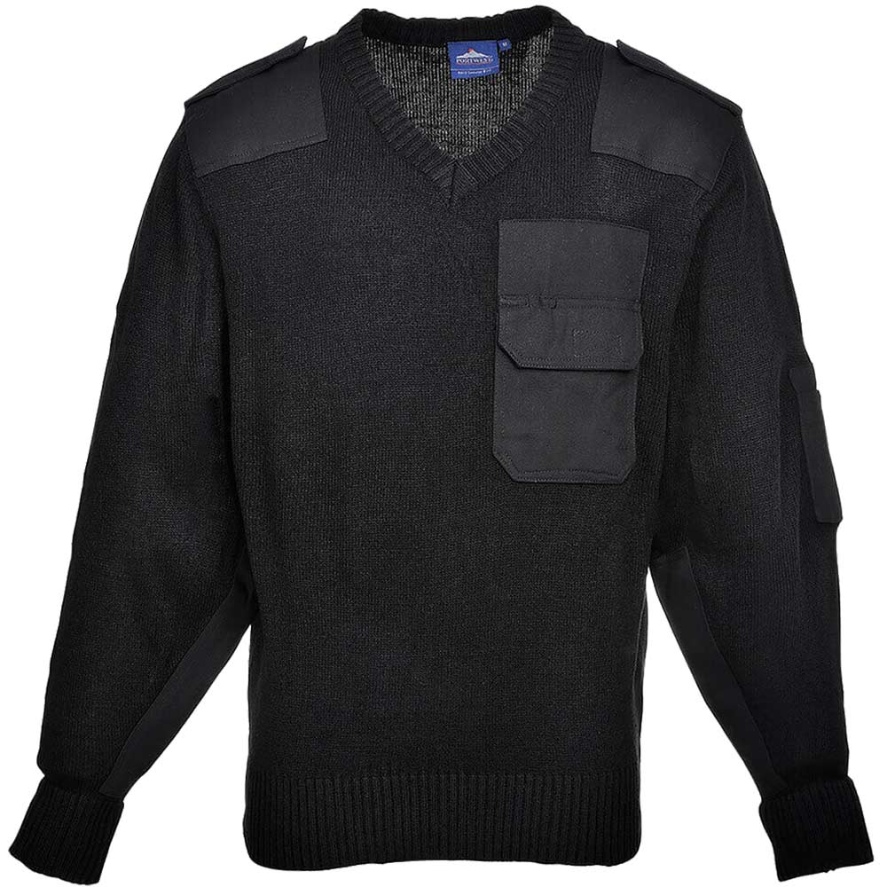 Portwest Nato Mens Sweater Black L