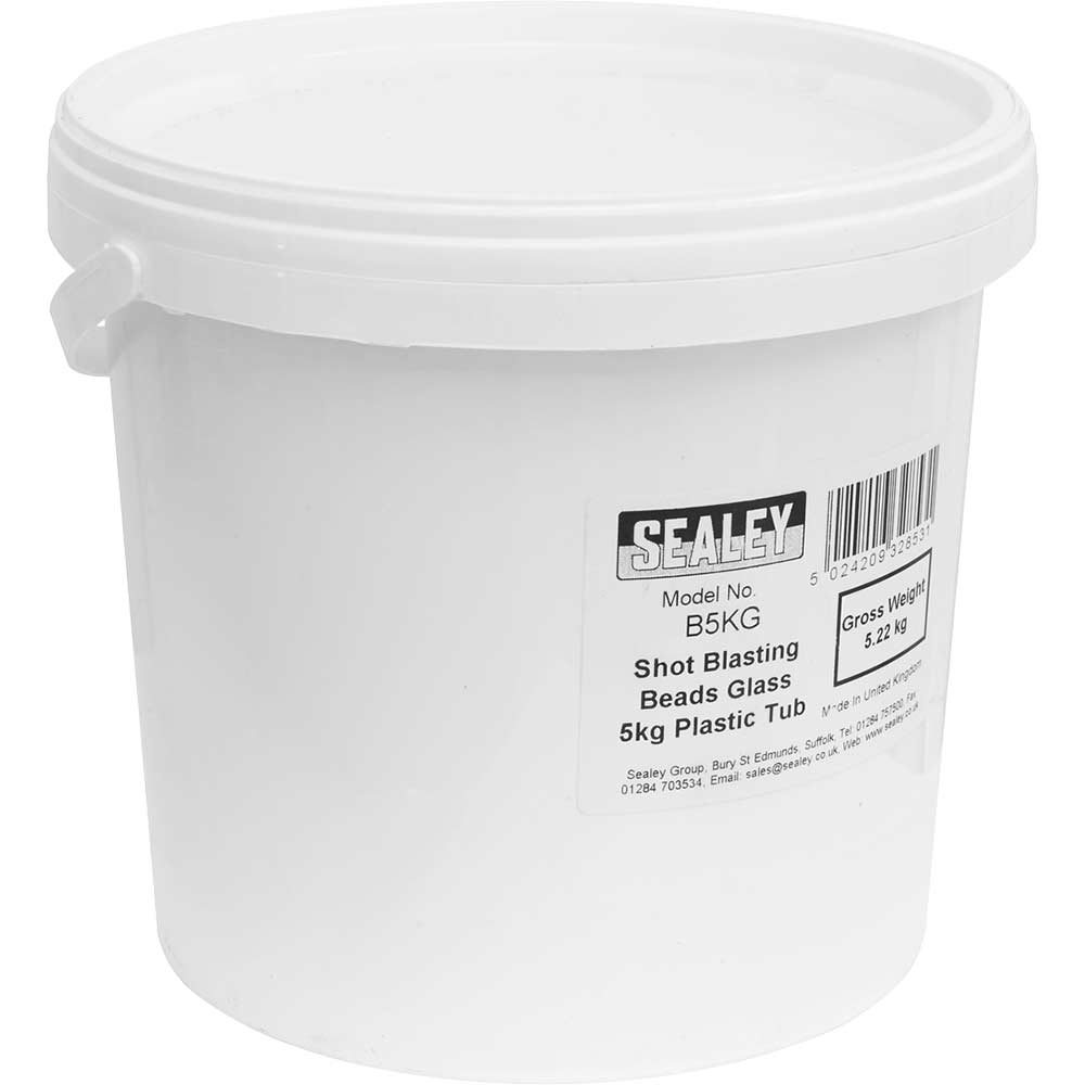 Sealey Glass Shot Blasting Beads 5kg