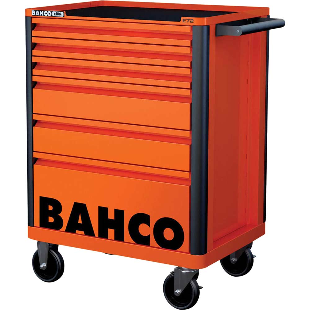Image of Bahco 6 Drawer Tool Roller Cabinet Orange