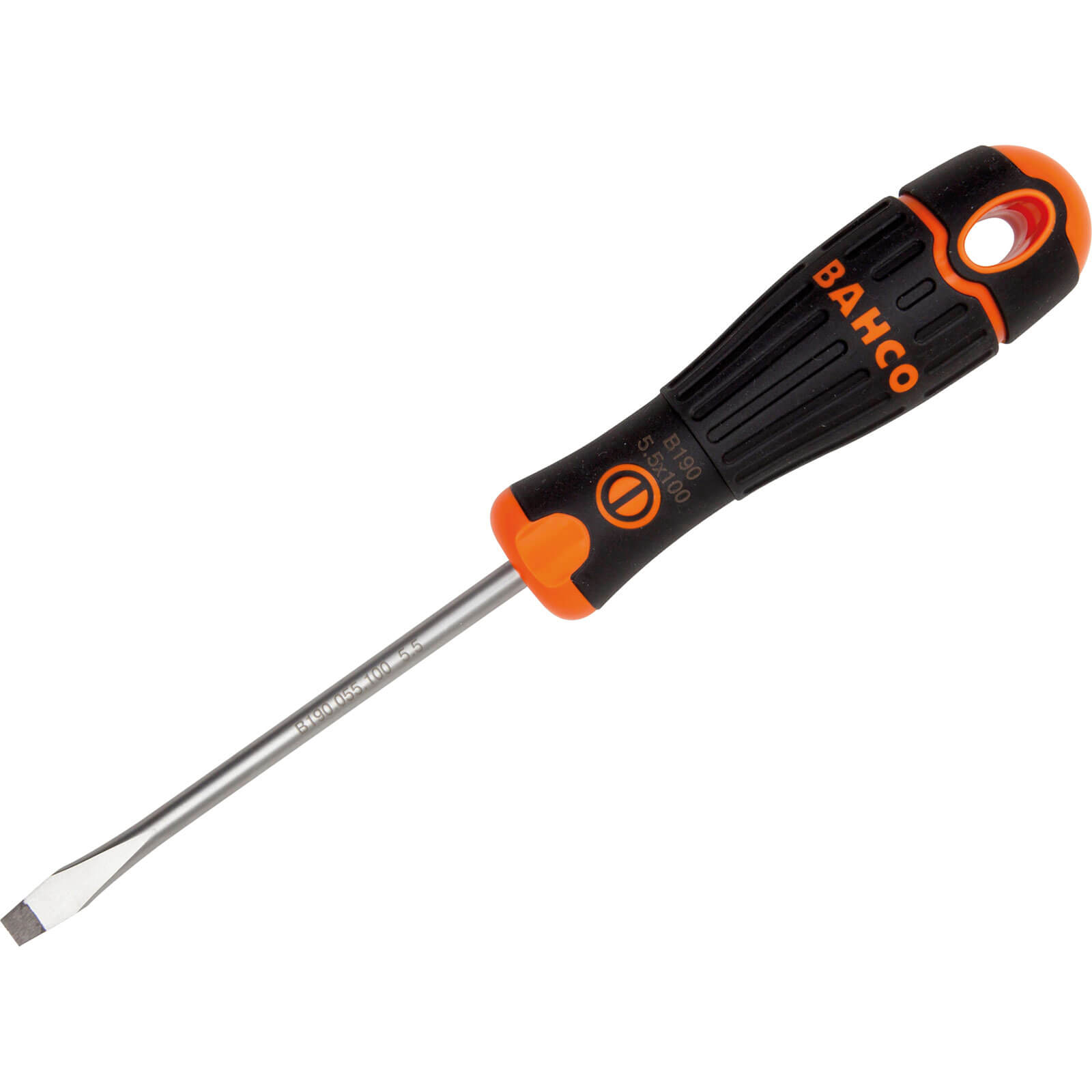 Image of Bahco COFIT Flared Slotted Screwdriver 5.5mm 125mm