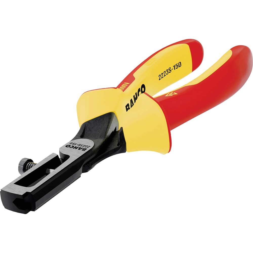 Image of Bahco 2223S ERGO Insulated Wire Stripping Pliers 150mm