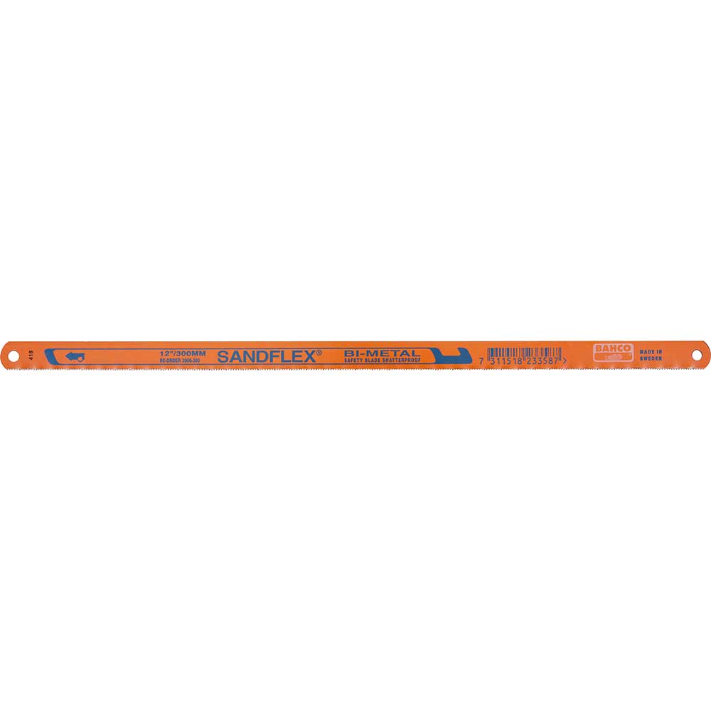 Image of Bahco Sandflex Bi Metal Hacksaw Blade 12" / 300mm 32tpi Pack of 10