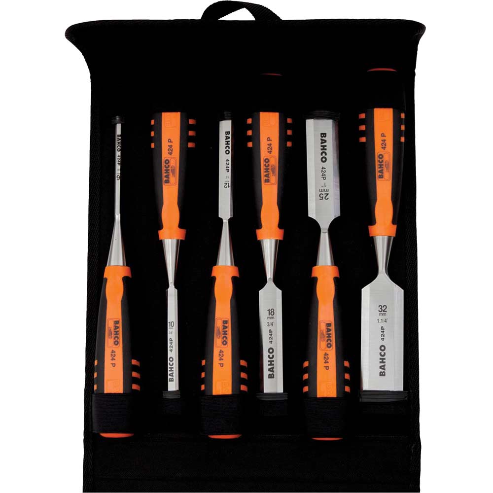 Image of Bahco 6 Piece Bevel Edge Chisel Set