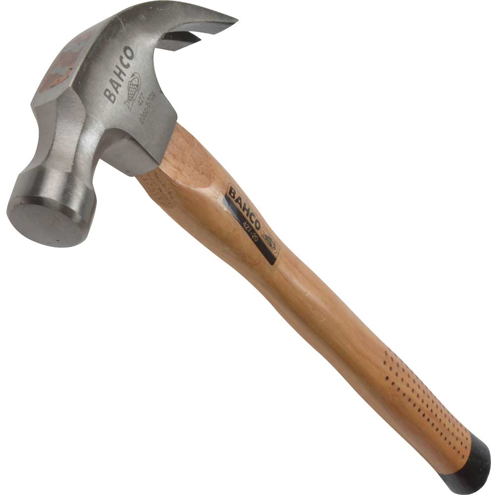 Image of Bahco Claw Hammer Hickory Handle 570g