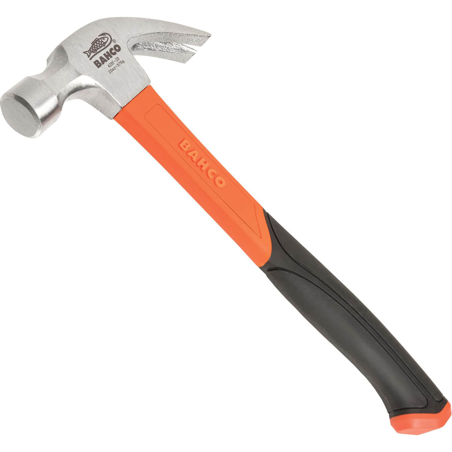 Image of Bahco 428 Curved Fibreglass Claw Hammer 570g