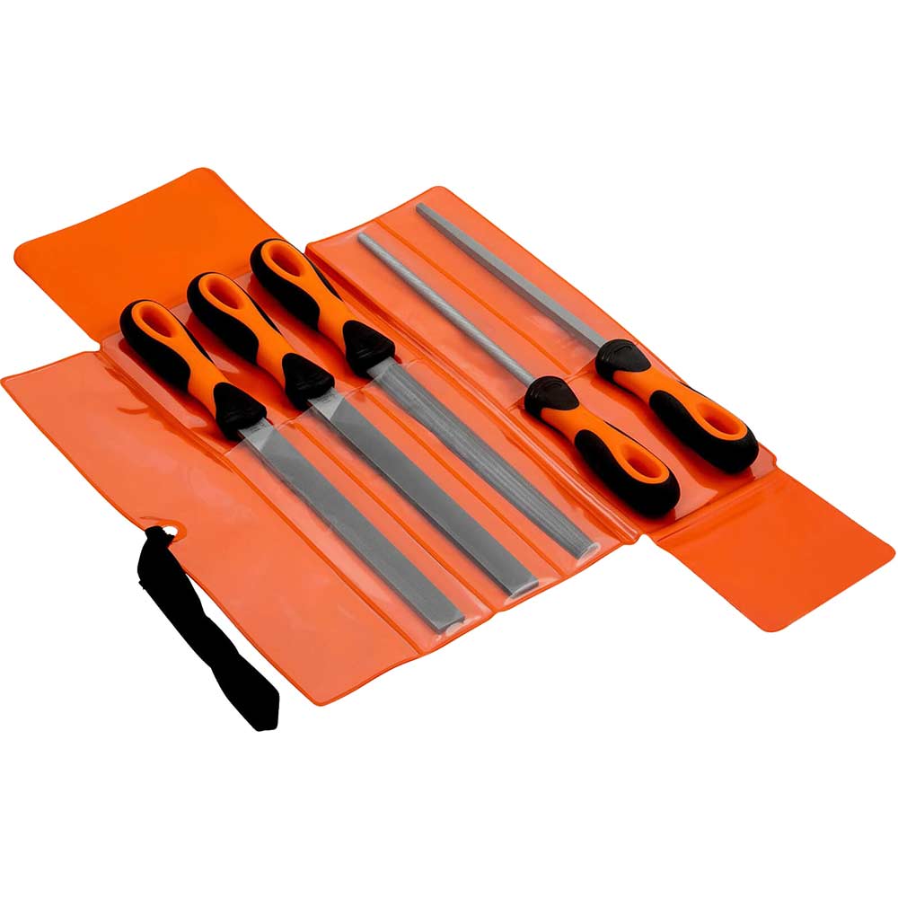 Image of Bahco 5 Piece Ergo Engineers File Set 8"