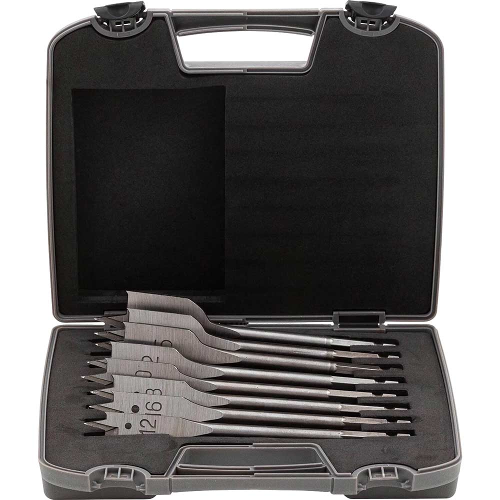 Image of Bahco 9629 8 Piece Flat Wood Drill Bit Set