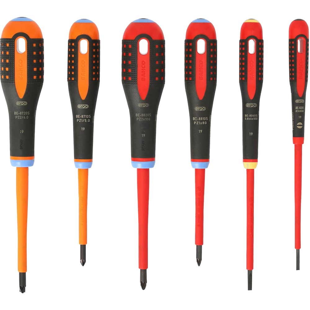 Image of Bahco 6 Piece Insulated VDE Screwdriver Set