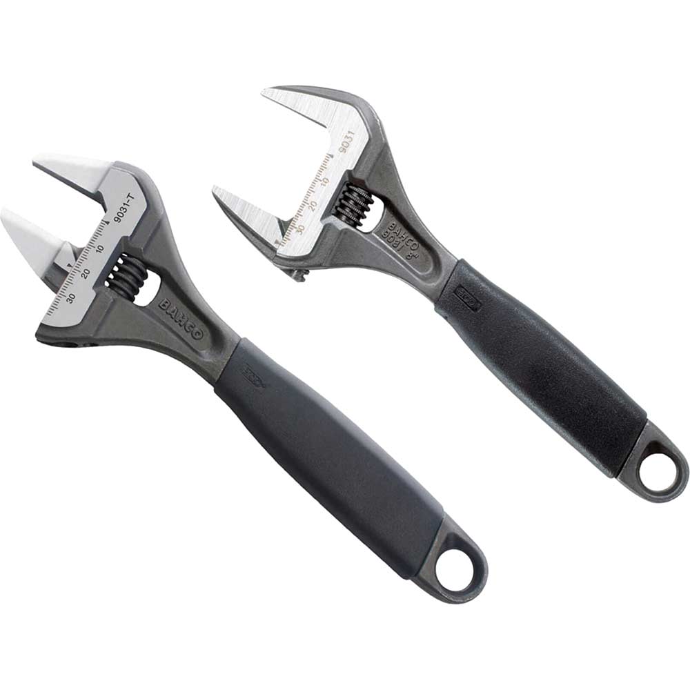 Image of Bahco 2 Piece 90 Series Ergo Wide Jaw Adjustable Spanner Set