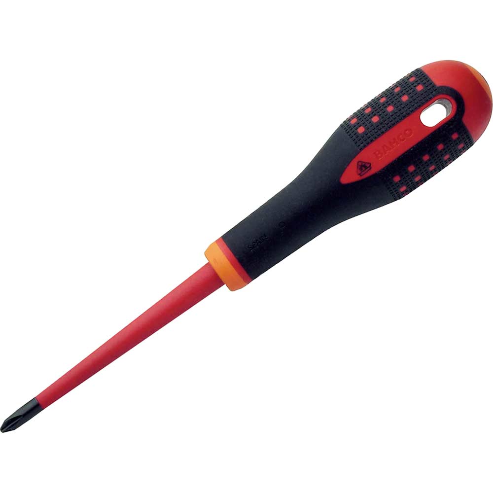 Image of Bahco ERGO Slim VDE Insulated Phillips Screwdriver PH2 100mm