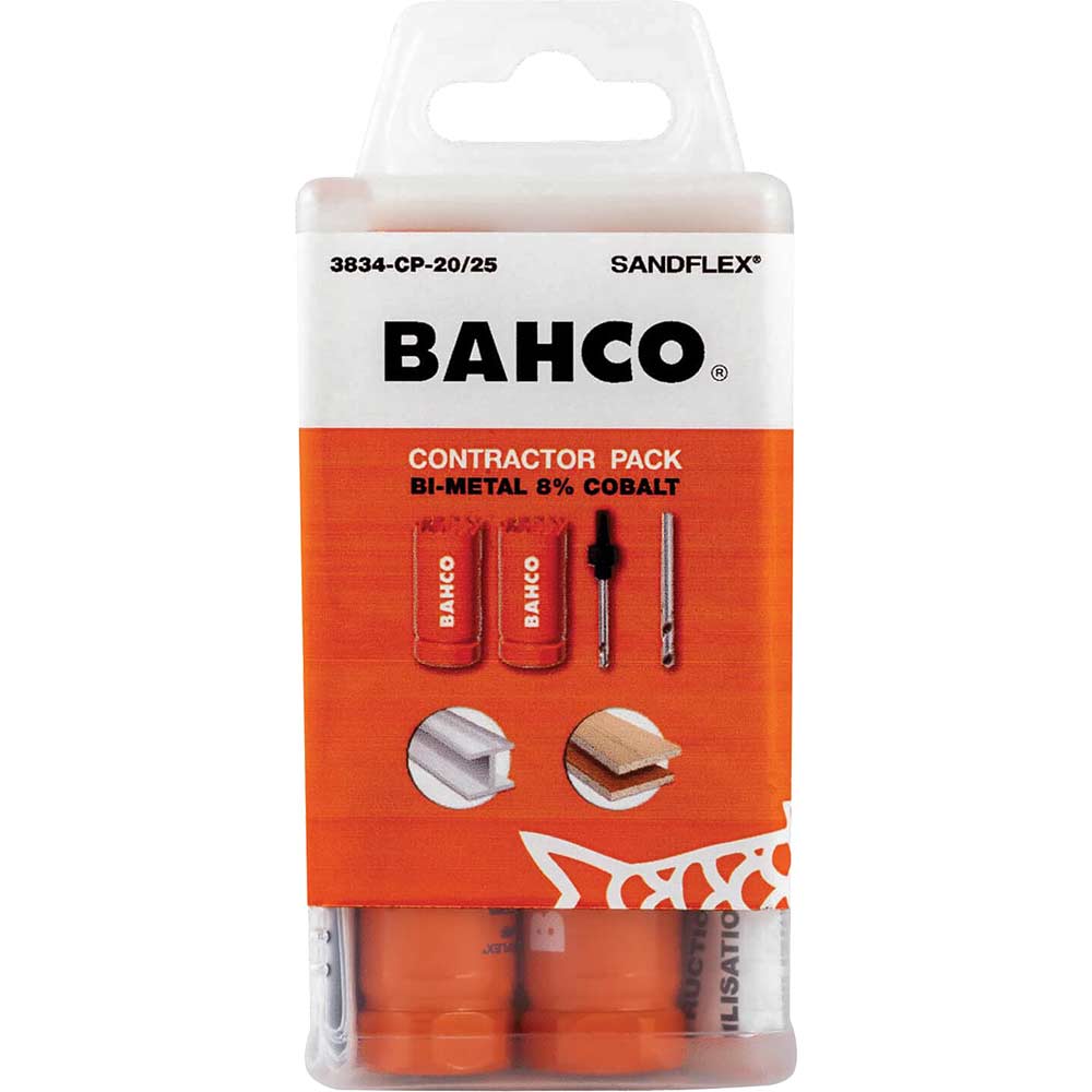 Image of Bahco 11 Piece Contractors Bi-Metal Hole Saw Set