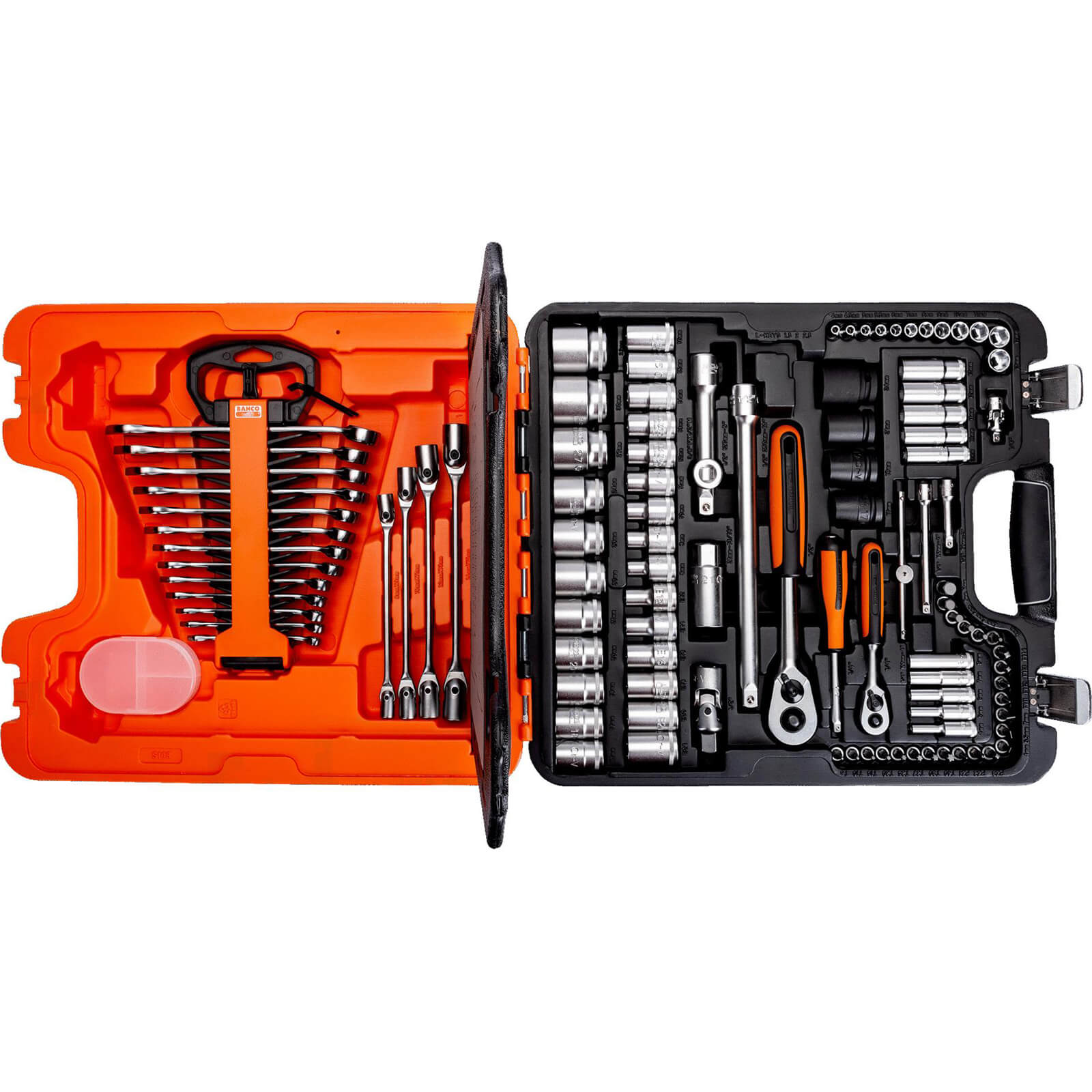 Image of Bahco 108 Piece Combination Drive Socket and Spanner Set Combination