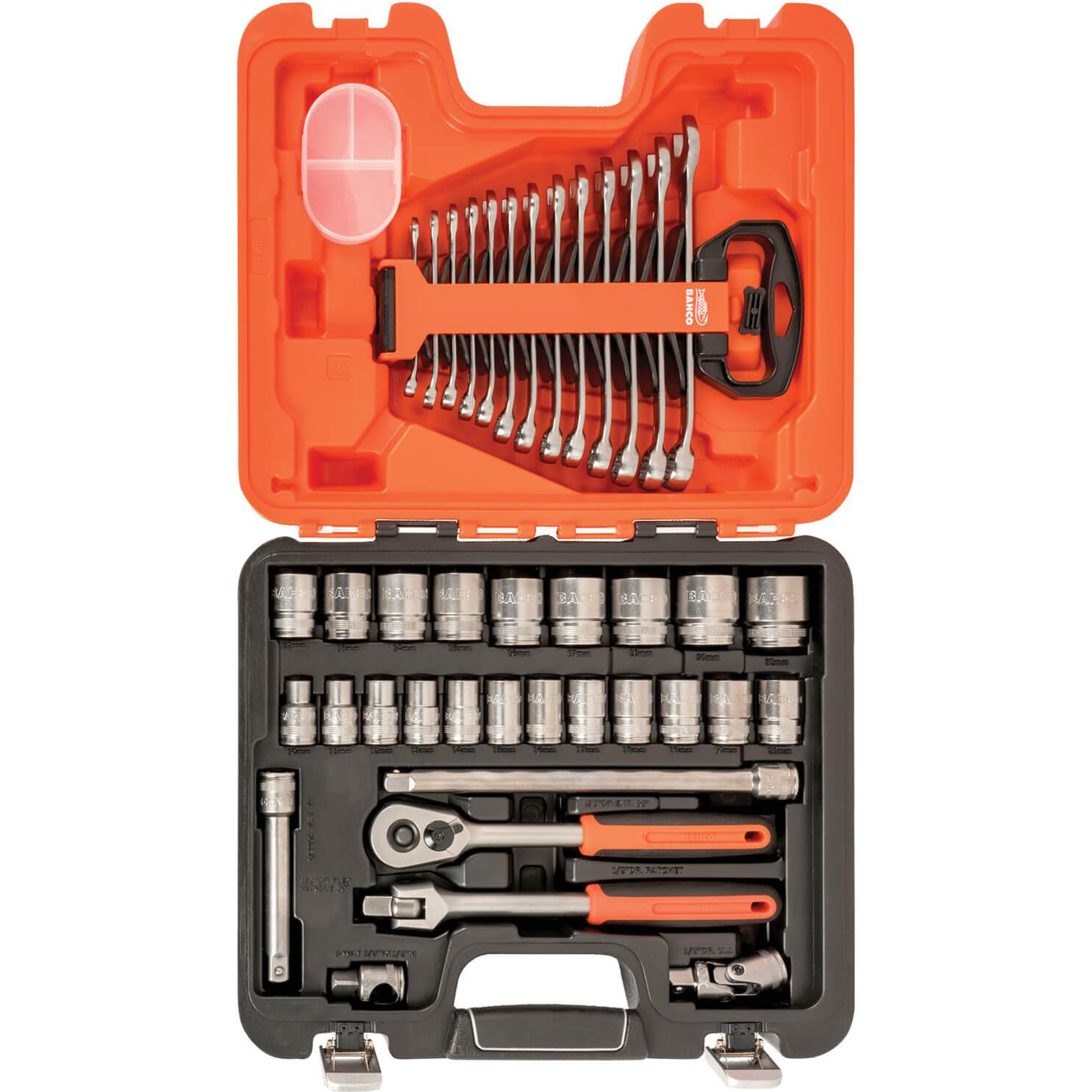Image of Bahco S400 40 Pieces 1/2In Drive Socket and Spanner Set 1/2"