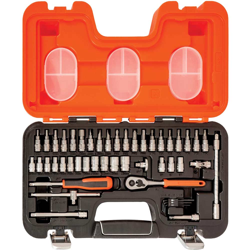 Bahco 46 Piece 1/4" Drive Hex Socket and Socket Bit Set Metric 1/4