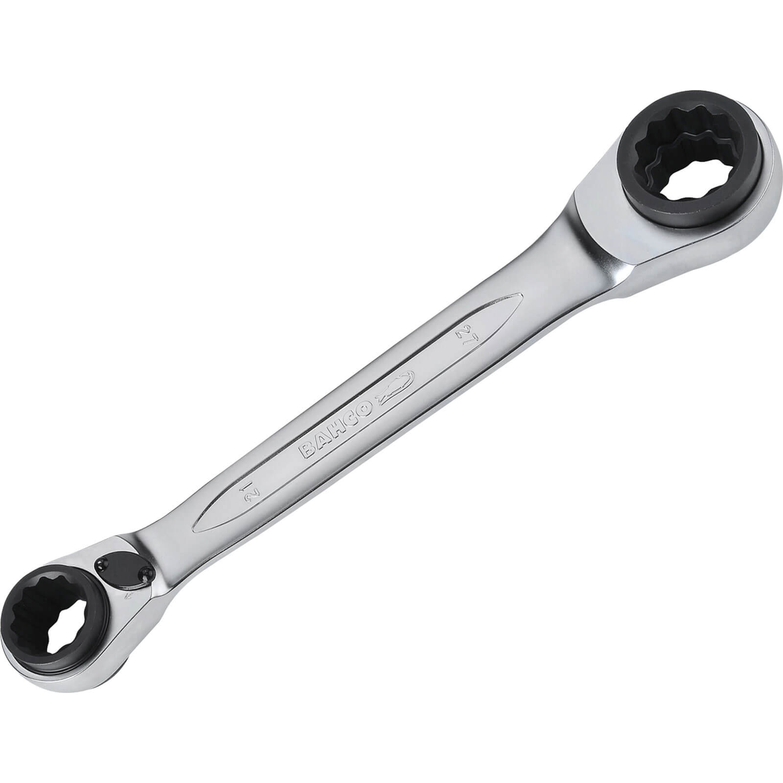 Image of Bahco Reversible Ratchet Spanner 21mm x 27mm