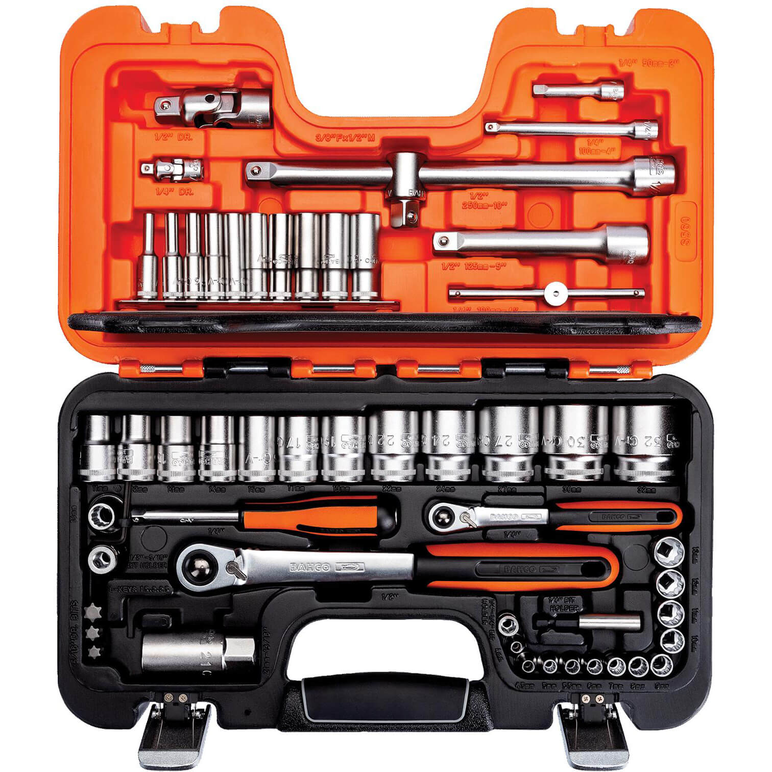Photos - Tool Kit Bahco S560 56 Piece Socket Set Combination 