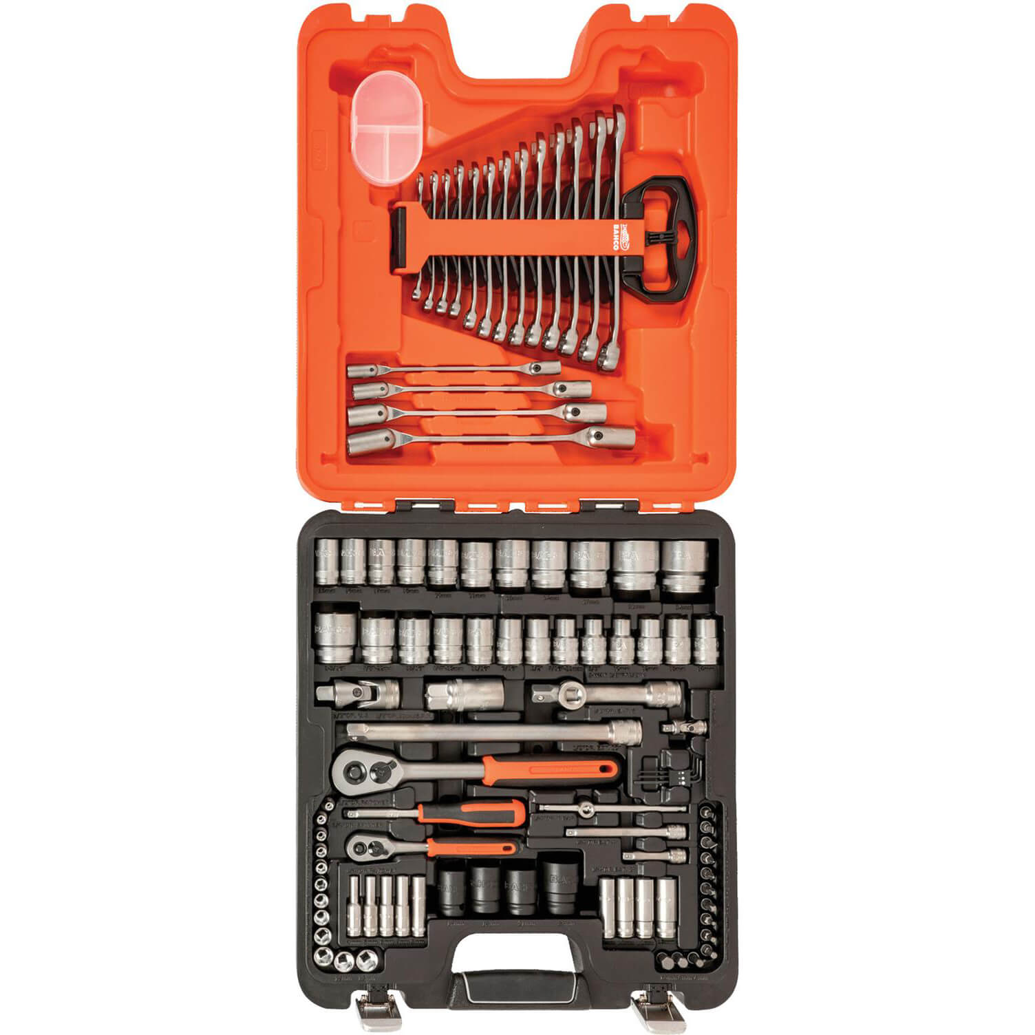 Bahco S87+7 94 Pieces 1/4 and 1/2In Drive Socket and Spanner Set Combination