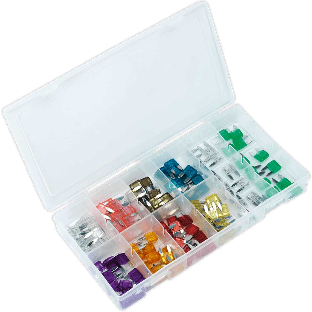 Sealey 100 Piece Automotive Mini Fuse Assortment