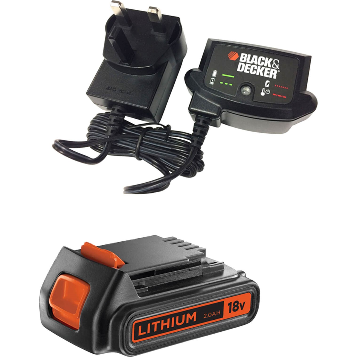Black & Decker 10.8 - 18 Volt Li-ion Slide Battery Charger Works With  Bl1518 Bl2018 Bl4018 N494099 from Spare Parts World