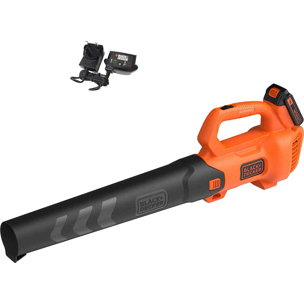 Image of Black and Decker BCBL200L 18v Cordless Axial Garden Leaf Blower 1 x 2ah Li-ion Charger