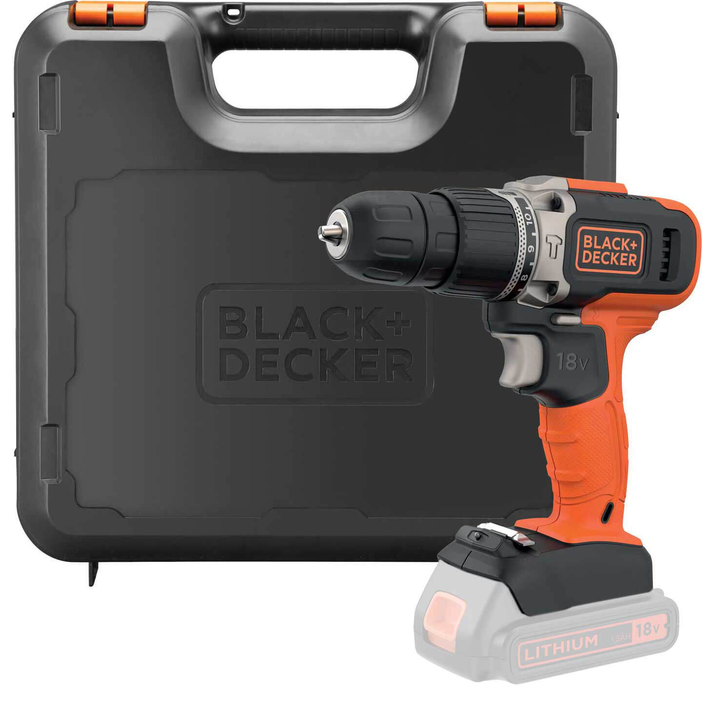 Black and Decker BCD003C 18v Cordless Combi Drill No Batteries No Charger Case