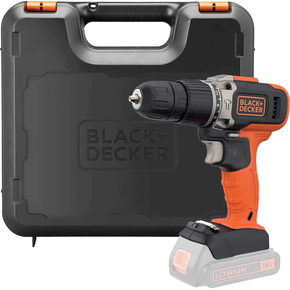 Image of Black and Decker BCD003C 18v Cordless Combi Drill No Batteries No Charger Case