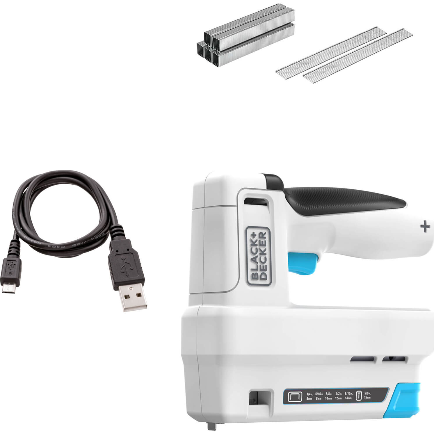 Image of Black and Decker BCN115 3.6v Cordless Stapler and 18 Gauge Brad Nailer 1 x 1.5ah Integrated Li-ion USB Charger No Case