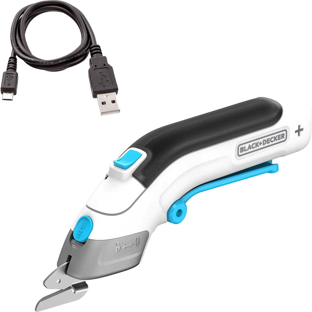 Image of Black and Decker BCSC115 3.6v Cordless Scissors 1 x 1.5ah Integrated Li-ion USB Charger No Case