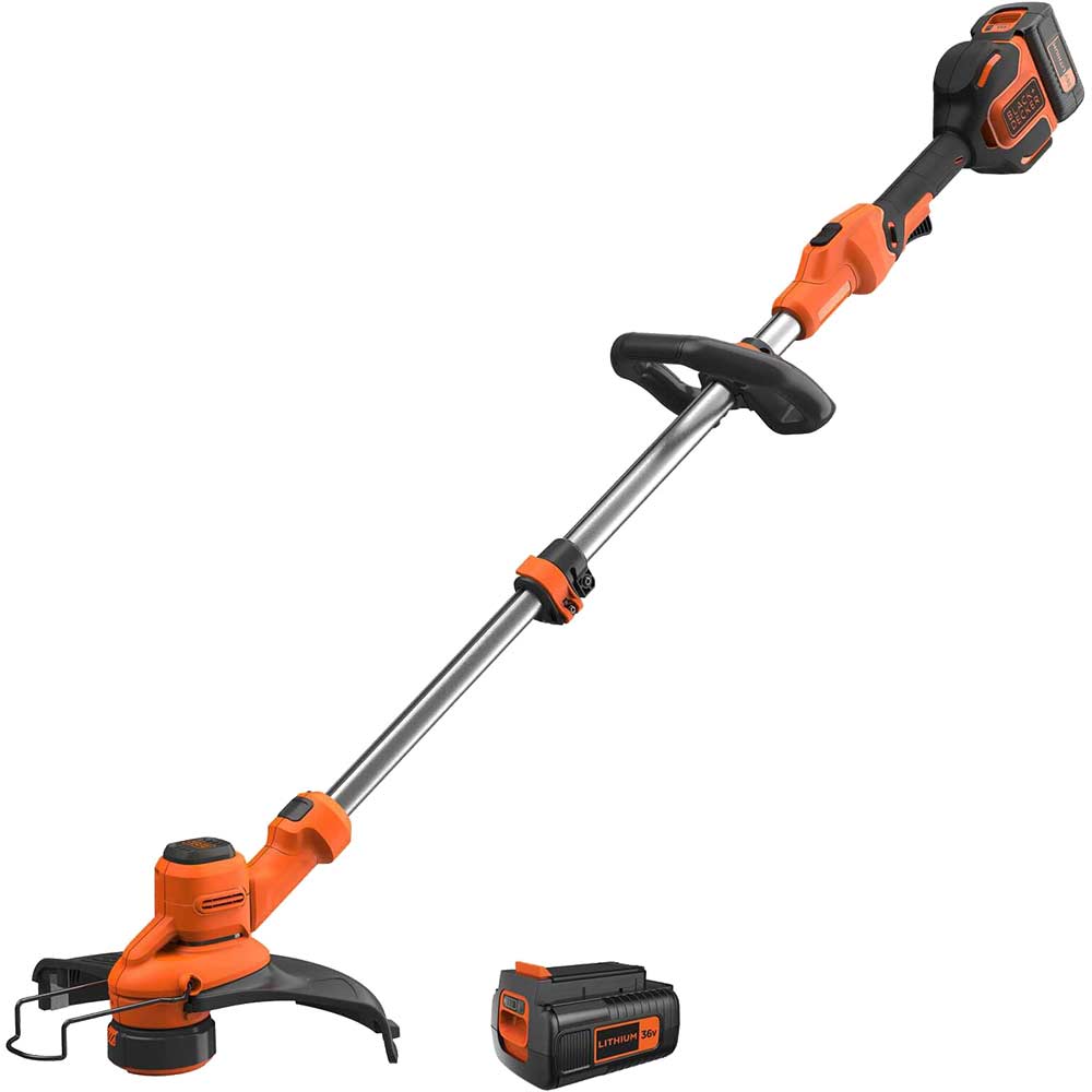 Black and Decker BCSTA5362 36v Cordless Grass Trimmer 330mm 2 x 2ah Li-ion Battery Charger