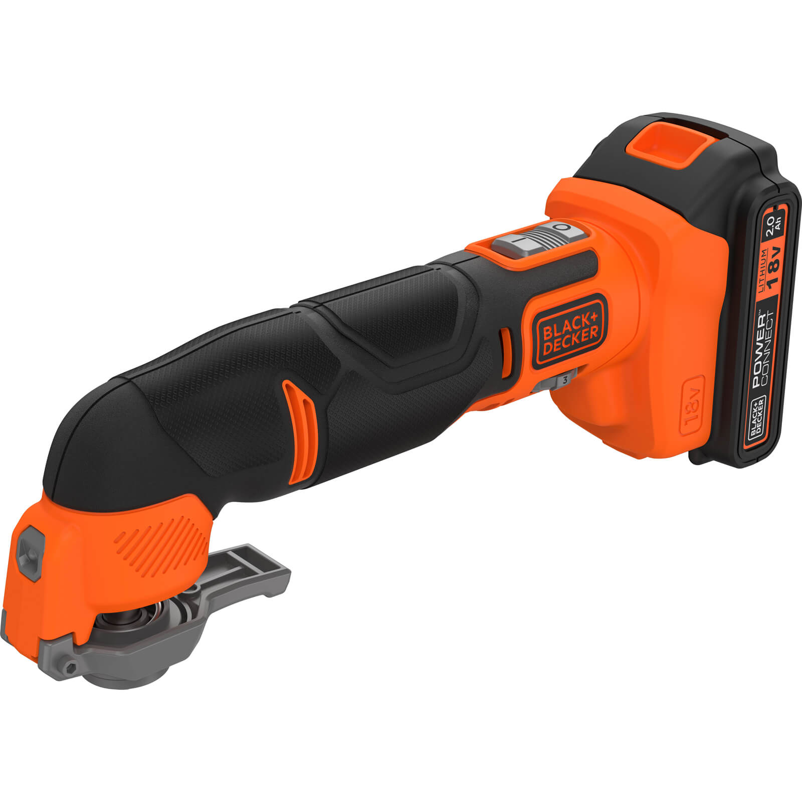 Black and Decker BDCOS18 18v Cordless Oscillating Multi Tool 1 x 2ah Li-ion Charger Case & Accessories