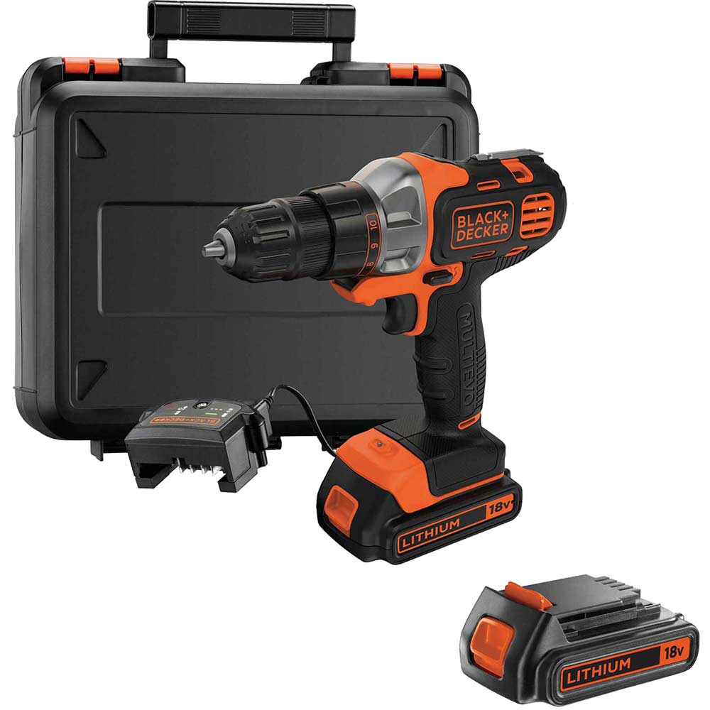 Photos - Drill / Screwdriver Black&Decker Black and Decker MT218K MULTiEVO 18v Cordless Multi Tool 2 x 1.5ah Li-ion 