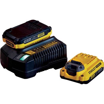 STANLEY FATMAX SFMCB14-QW V20 4A (18V) snelle acculader voor V20-batterijen, zwart