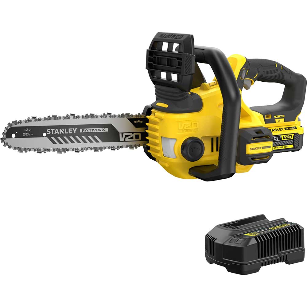 Stanley Fatmax V20 SFMCCS630 SFMCCS630 18v Cordless Chainsaw 300mm 1 x 4ah Li-ion Charger
